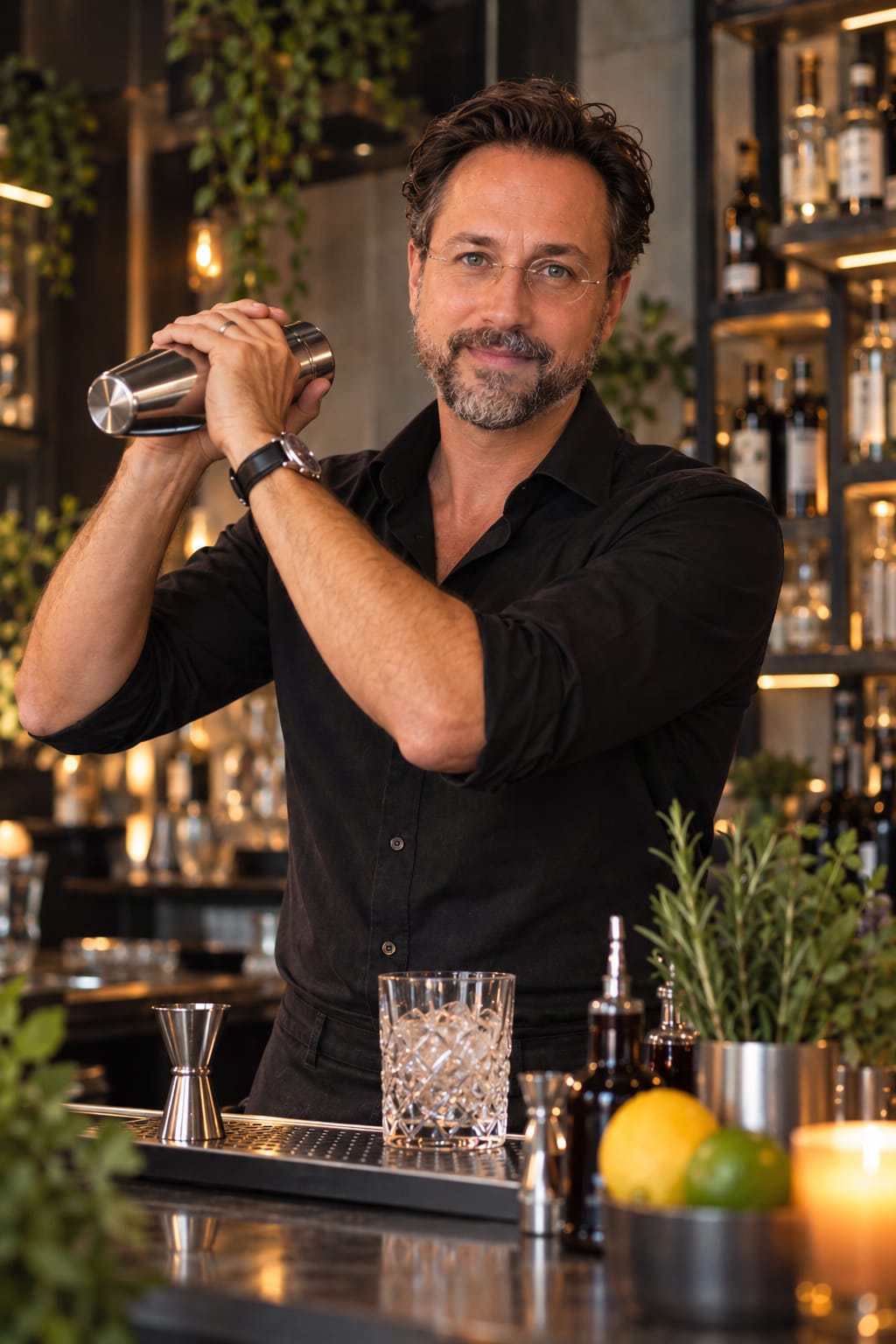 Barkeeper mit Shaker